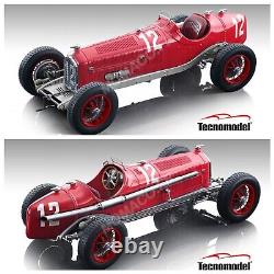 1/18 Tecnomodel Alfa Romeo P3 Tipo B N° 12 Tazio Nuvolari Gp France 1932 1er
