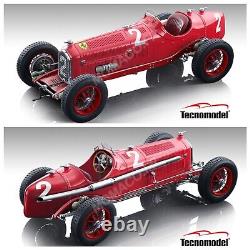 1/18 Tecnomodel Alfa Romeo P3 Tipo B N°2 Rudolf Caracciola Gp German 1932 1er