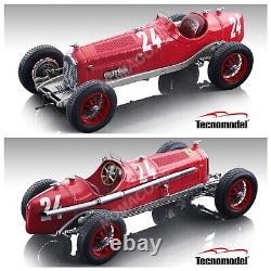 1/18 tecnomodel alfa romeo p3 tipo b # 24 tazio nuvolari gp italy 1932 1er