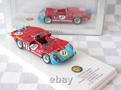 1/43 1970 ALFA ROMEO LE MANS 24 Hr TIPO 33/3 #37 TSM 144313