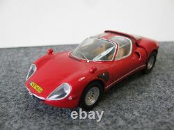 1/43 Minichamps Alfa Romeo Tipo 33 Stradale 1968 red diecast (detailed engine)
