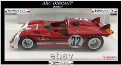 1/43 TSM 144310 ALFA ROMEO TYPE 33/3, N° 32, 12H Sebring 1971, Henri Pescarolo