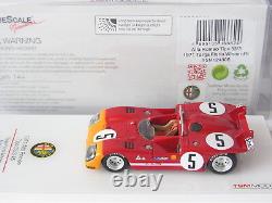 1/43 Tsm 124306 1971 Alfa Romeo Tipo 33/3 # 5 Targa Florio Winner