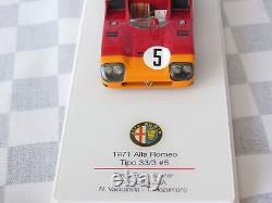 1/43 Tsm 124306 1971 Alfa Romeo Tipo 33/3 # 5 Targa Florio Winner