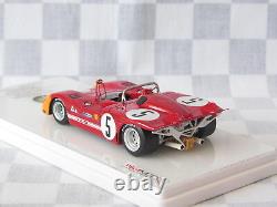 1/43 Tsm 124306 1971 Alfa Romeo Tipo 33/3 # 5 Targa Florio Winner