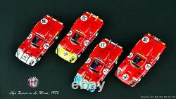 1/43 bundle TrueScale Models TSM Alfa Romeo Tipo 33/3 car #35 36 37 38 Le Mans