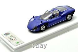 15pcs-limited 1/43 dmh alfa romeo tipo 33 stradale blue-no scm bbr makeup mfh