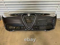 19-20 ALFA ROMEO STELVIO TIPO 949 FRONT BUMPER ASSEMBLY With PARK ASSIST OEM