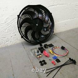 1900-27 Early Cars Adjustable Temp 14 2122 CFM S-Blade Cooling Fan Kit T-Bucket