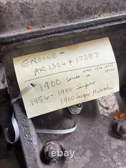 1956 Alfa Romeo 1900 Super 1.9L Tipo 1306 Twin Cam Complete Engine Core Turns