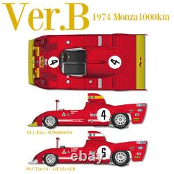 1974 Alfa Romeo Type 33 TT 12 1/12 KIT Model Factory Hiro MFH K710