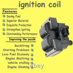 2ignition Coil+plugs For Fiat Lancia Alfa Romeo Citroen Ferrari Fso Sw 597053