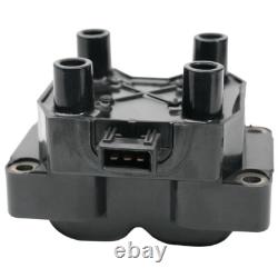 2ignition Coil+plugs For Fiat Lancia Alfa Romeo Citroen Ferrari Fso Sw 597053