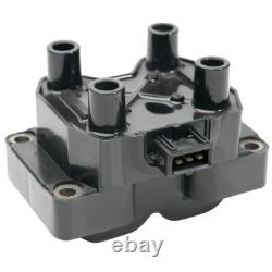 2ignition Coil+plugs For Fiat Lancia Alfa Romeo Citroen Ferrari Fso Sw 597053