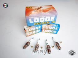 4x Genuine Spica Golden Lodge 2hldr Spark Plugs Alfa Romeo Spider Giulia Alfetta