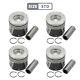 4x Pistons Std For Opel Fiat 1.3 Cdti Euro 5 7120190000 Ne