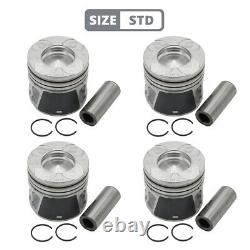 4x Pistons STD for Opel Fiat 1.3 CDTi Euro 5 7120190000 NE