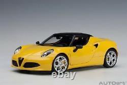 70143 Alfa Romeo 4C Spider (giallo proto tipo/yellow), 118 Autoart