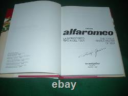 ALFA ROMEO BOOKS BOOK TYPE SINGLE-SEATER WITH AUTOGRAPH LUIGI FUSI NEW new