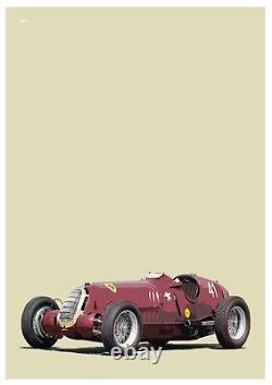 ALFA ROMEO TIPO 8C-35 PRINT A3 or A2 by CARART