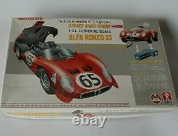 Alfa Romeo 33 1968 Plastic 1/24 Model Kit Incomplete Sealed Bags & Box Bandai