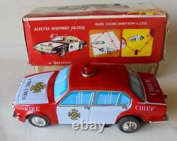 Alfa Romeo Alfetta Tipo 116 1/24 Tin Car Made in Taiwan Tinplate 19cm long