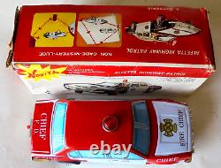 Alfa Romeo Alfetta Tipo 116 1/24 Tin Car Made in Taiwan Tinplate 19cm long