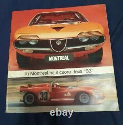 Alfa Romeo Montreal e 33/2 tipo 2 CARTELLA STAMPA ORIGINALE introvabile