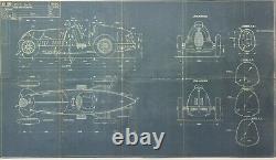 Alfa Romeo TIPO C 12 Cylinder 1936 Factory Blueprint