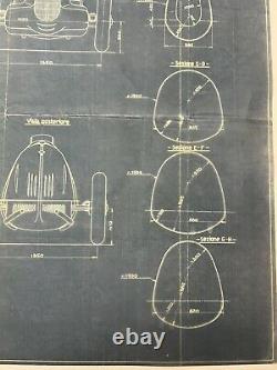 Alfa Romeo TIPO C 12 Cylinder 1936 Factory Blueprint