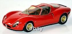 Alfa Romeo Tipo 33-2 Stradale Coupe 1967 Street rot red 143 Replicars 104