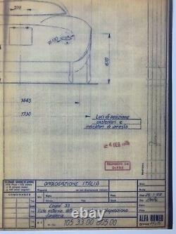 Alfa Romeo Tipo 33 Stradale factory blueprint