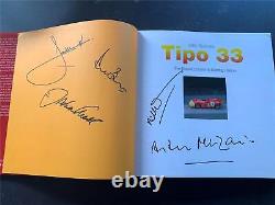 Alfa Romeo Tipo 33 signed Merzario Ickx Bell Attwood Mass
