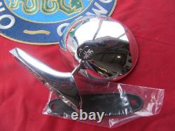Alfa Romeo Type 105/115 Round Chrome Mirrors with Spiegelunterlage Emblem