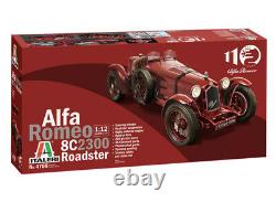 Alfa romeo 8c 2300 roadster 112 plastic model kit italeri