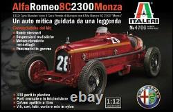 Alfa romeo f1 8c 2300 monza n. 28 winner monaco gp 1932 tazio nuvolari scala 1/12