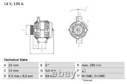 Alternator fits FIAT TIPO 356, 357 1.4 16 to 20 940B7.000 Bosch 51788658 Quality