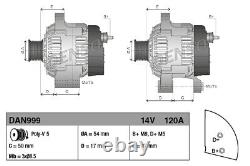Alternator fits FIAT TIPO 356, 357 1.4 2015 on Denso 51787196 51859041 Quality