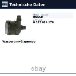 Bosch Water Circulation Pump for Alfa Romeo Tonale Fiat 500X Doblo Ducato Tipo Jeep