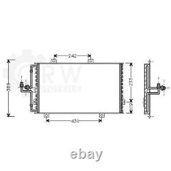 Capacitor Air Conditioning Condensor Fiat Alfa Romeo 155 Tipo 160 167