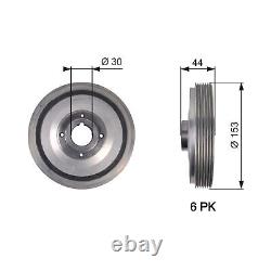Crankshaft Pulley (TVD) fits FIAT TIPO 160 1.9D 90 to 95 Gates 1477403080 New