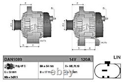 DENSO Alternator For ALFA ROMEO Mito 955 FIAT 500L Punto Tipo 12-20 51922437