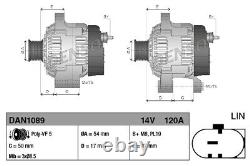 DENSO DAN1089 Alternator for ALFA ROMEO, FIAT