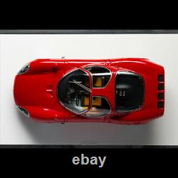 DMH 143 Scale Alfa Romeo Tipo 33 Stradale Rosso Corsa Car Model Silver Wheels