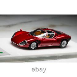 DMH 143 Scale Alfa Romeo Tipo33 Stradale Metallic Red Car Model Collection NEW