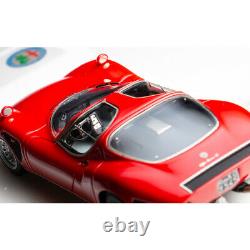 DMH Model 143 Scale Alfa Romeo Tipo33 Stradale Red Resin Car Model Collection
