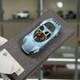Dmh164 Alfa Romeo Tipo33 Stradale Ice Blue Resin Car Model Ornaments Collection