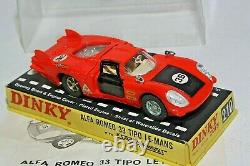 Dinky 210 Alfa Romeo 33 Tipo Le Mans, Mint Condition in Original Box