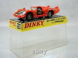 Dinky toys gb no. 210 alfa romeo 33 tipo le mans never played in box mib