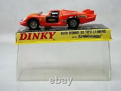 Dinky toys gb no. 210 alfa romeo 33 tipo le mans never played in box mib